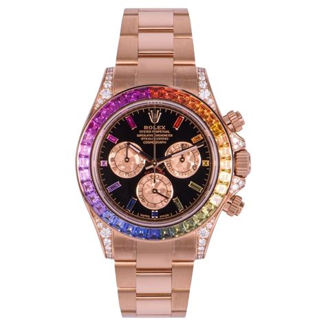 rolex daytona 116595rbow in rose gold|Rolex rainbow daytona 2012.